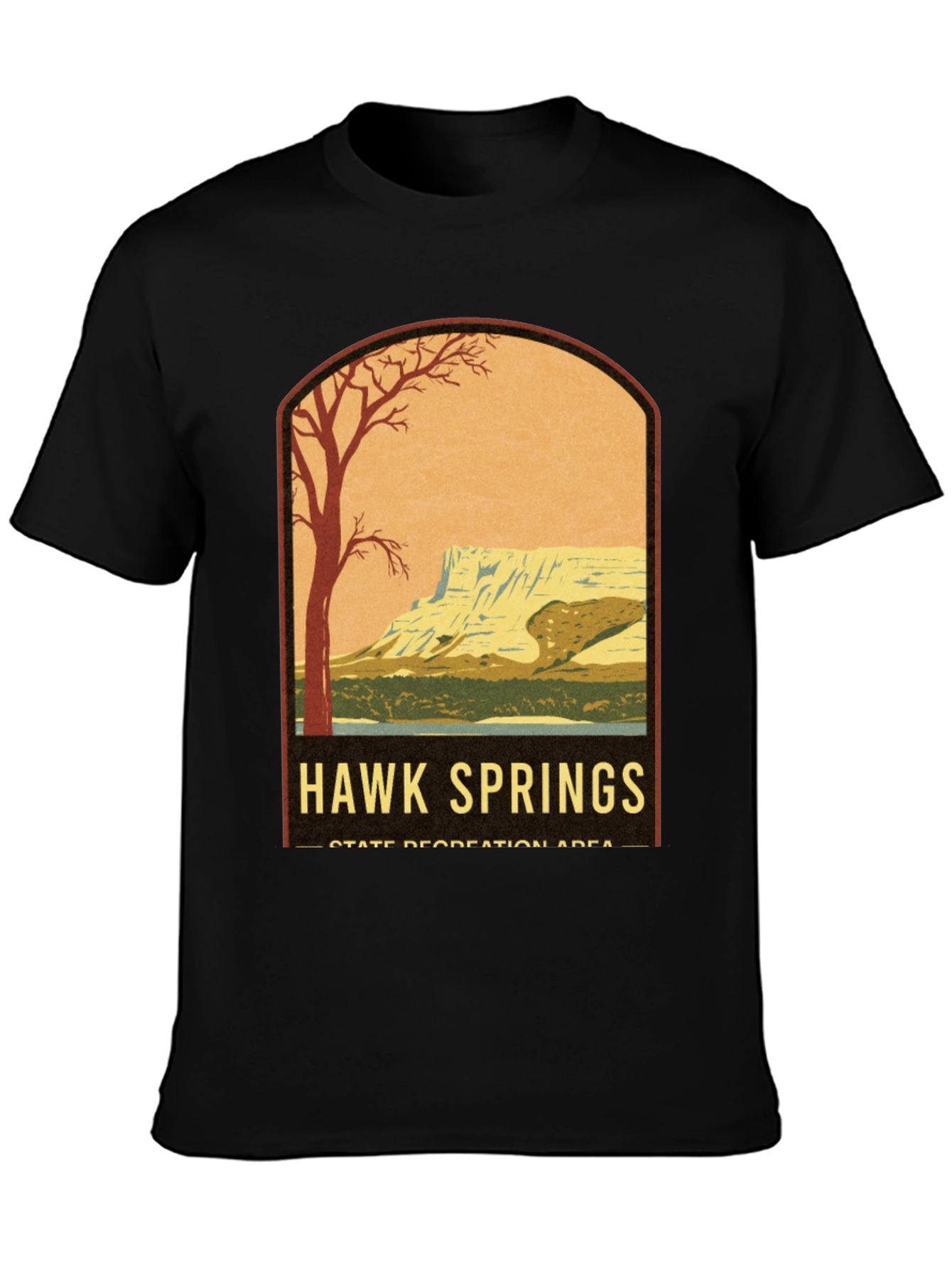 Hawk Springs Retro Graphic T-Shirt