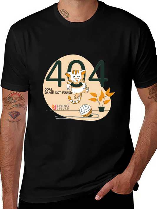 404 Error Cat Graphic T-Shirt - Unisex