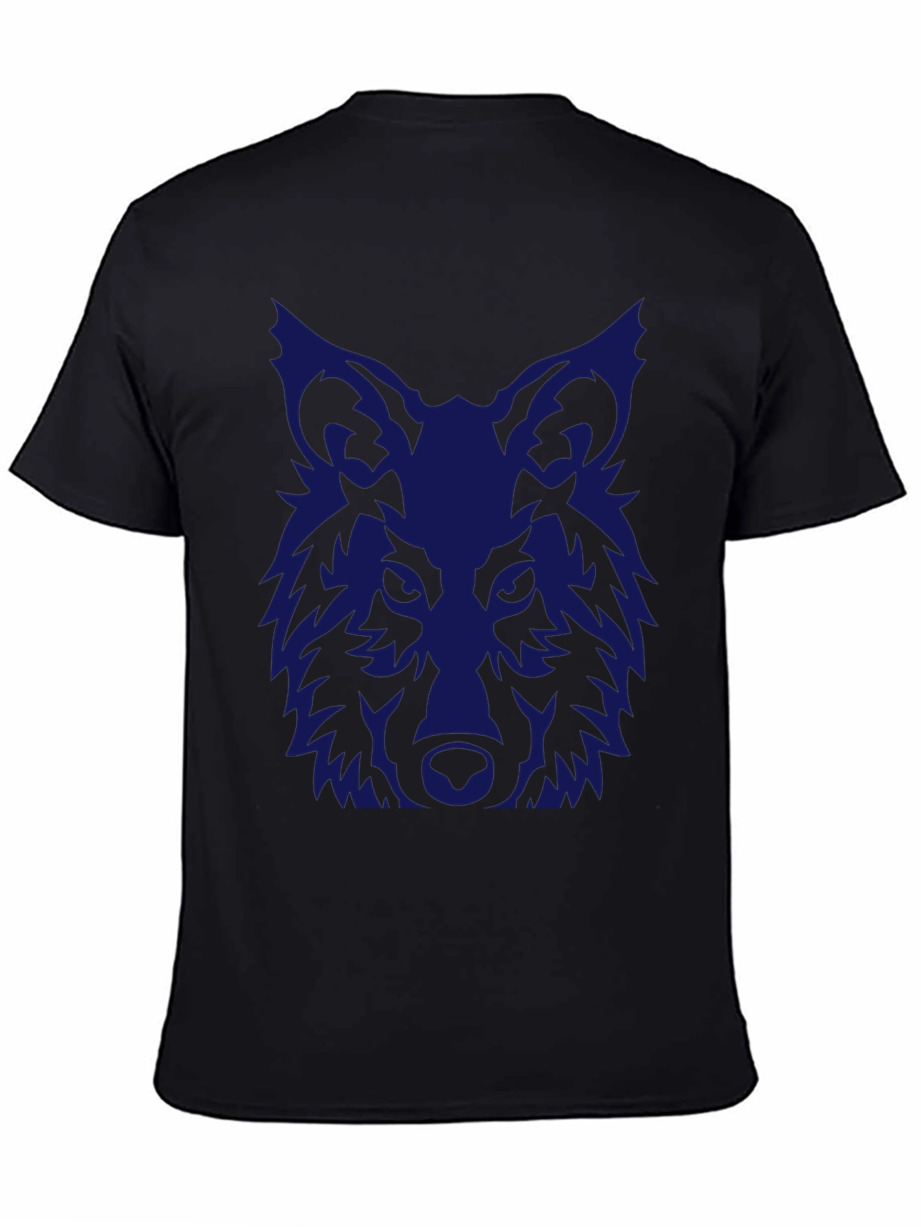 Wolf Graphic Print Crew Neck T-Shirt