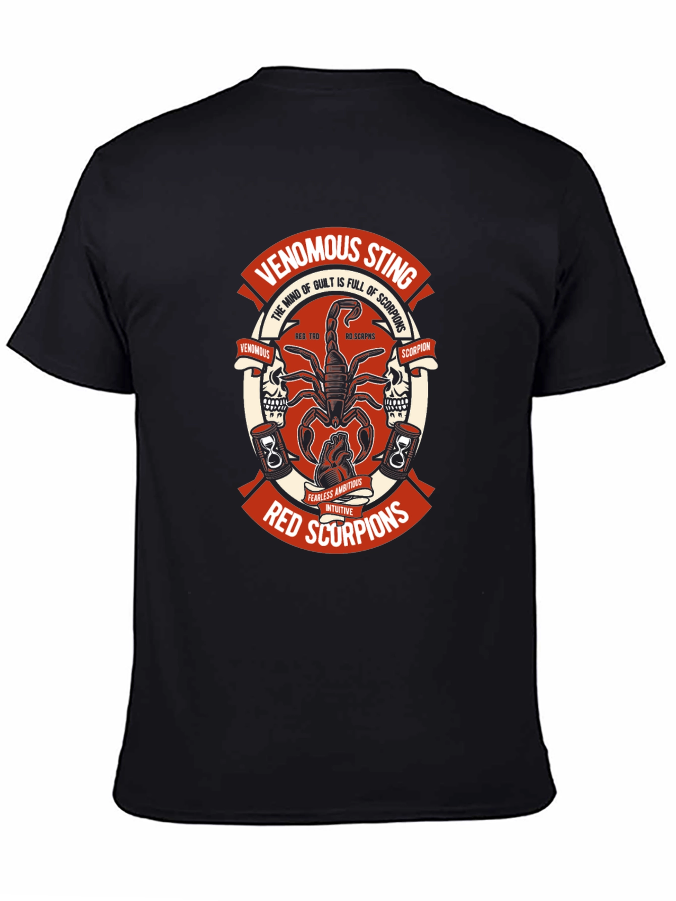Red Scorpions Venomous Sting Graphic T-Shirt