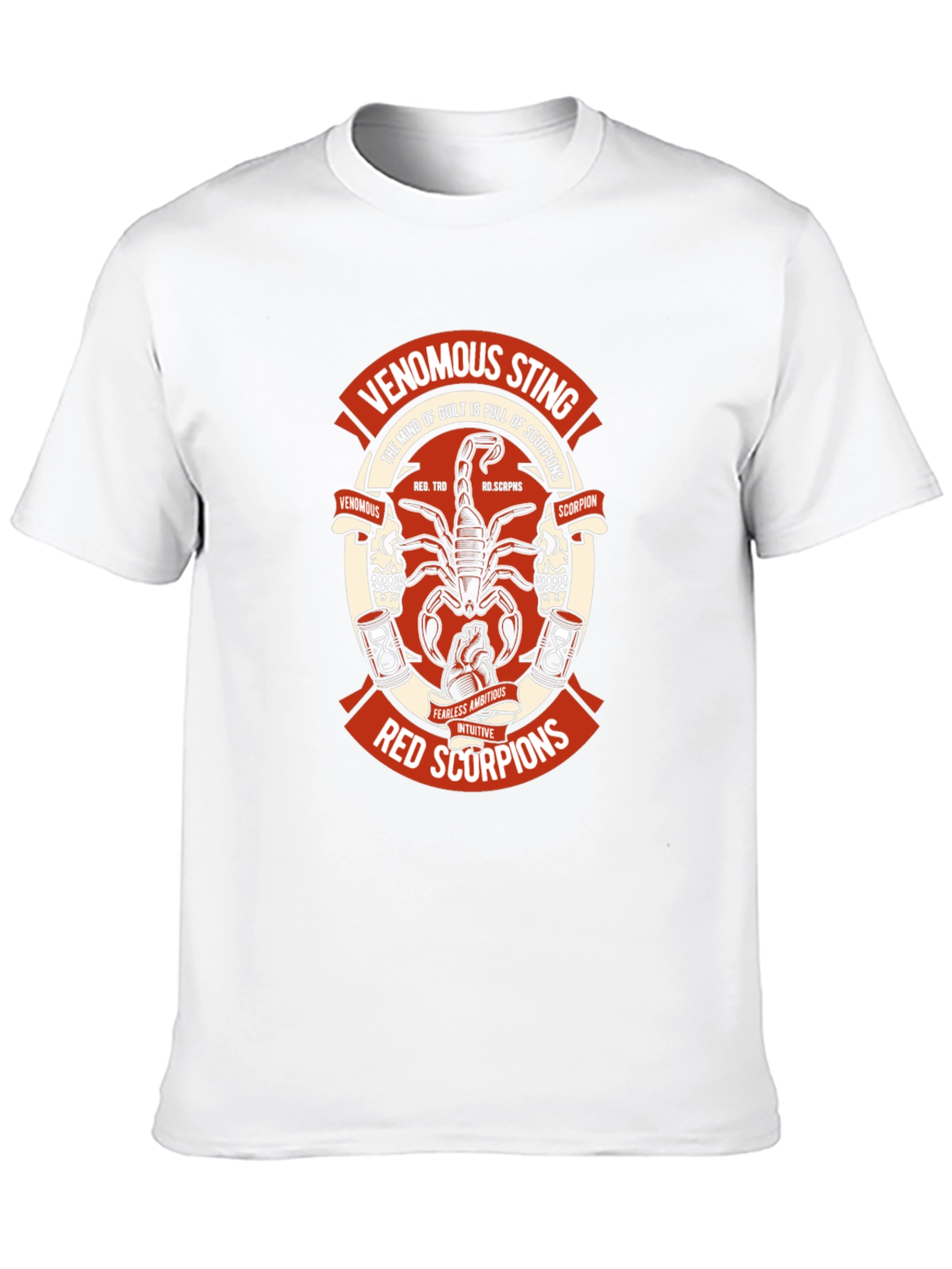 Red Scorpions Venomous Sting Graphic T-Shirt