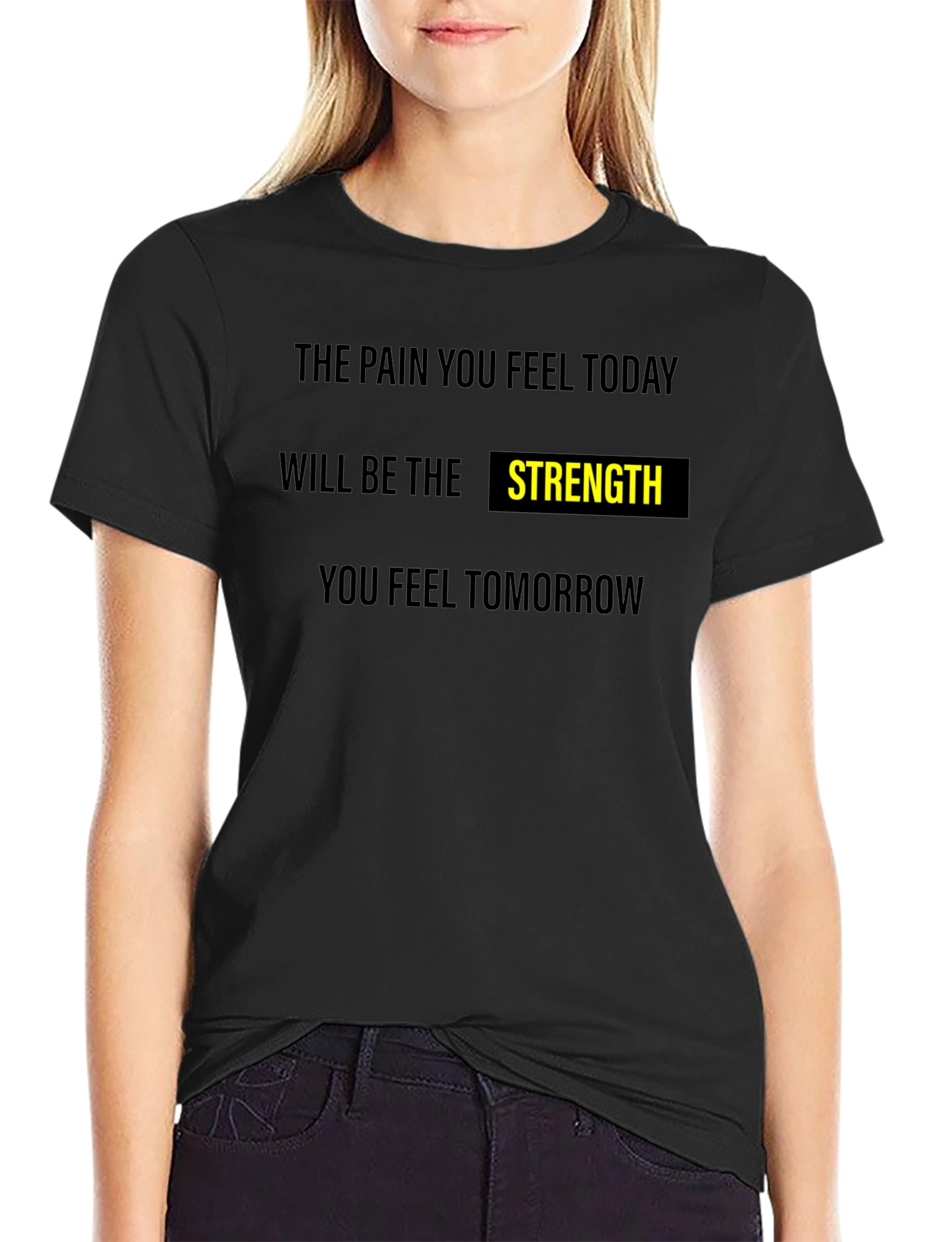 Motivational Strength Graphic T-Shirt