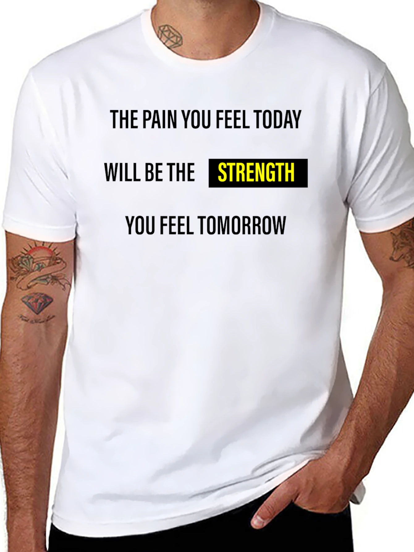 Motivational Strength Graphic T-Shirt