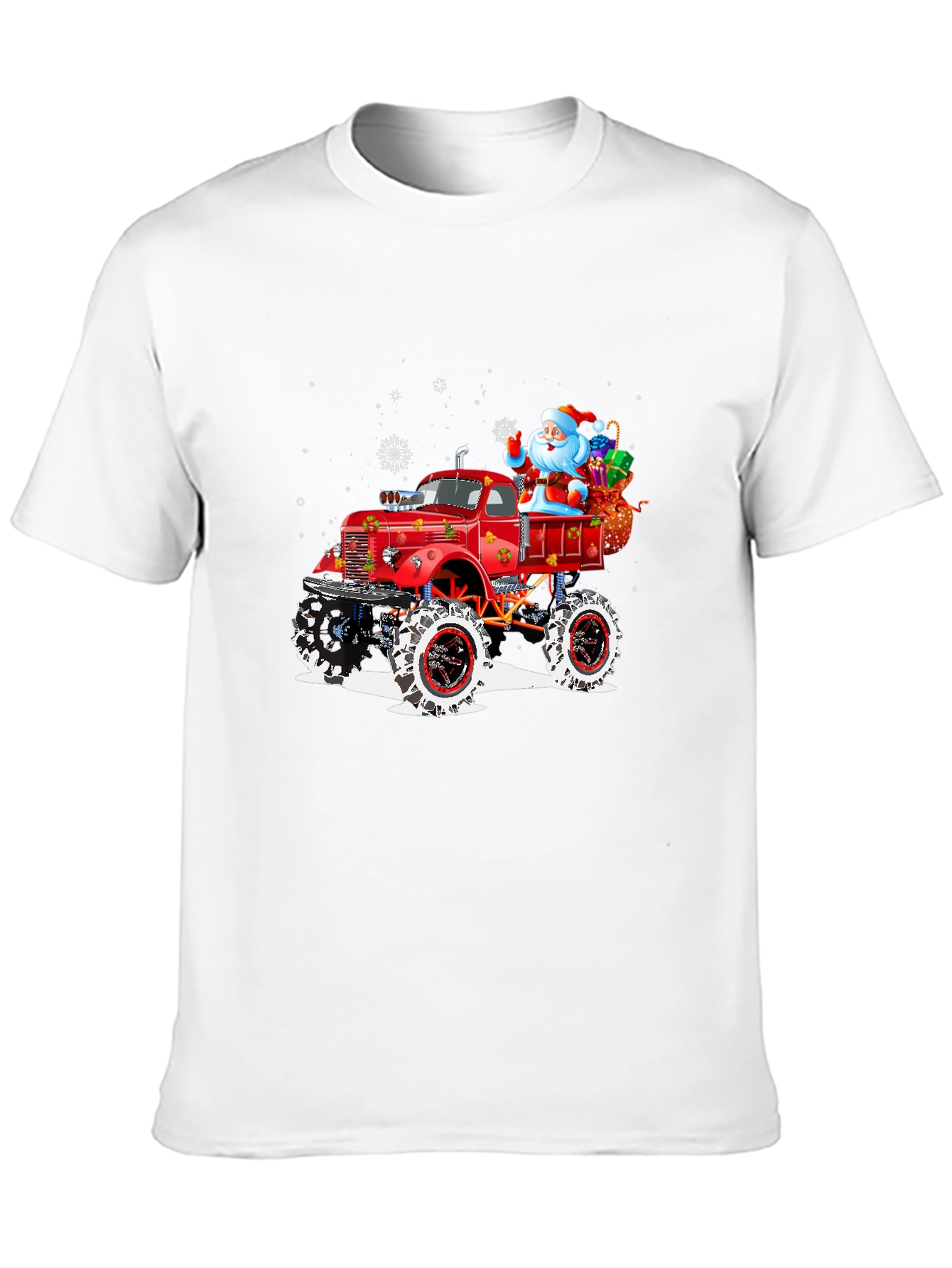 Santas Monster Truck Holiday Tee