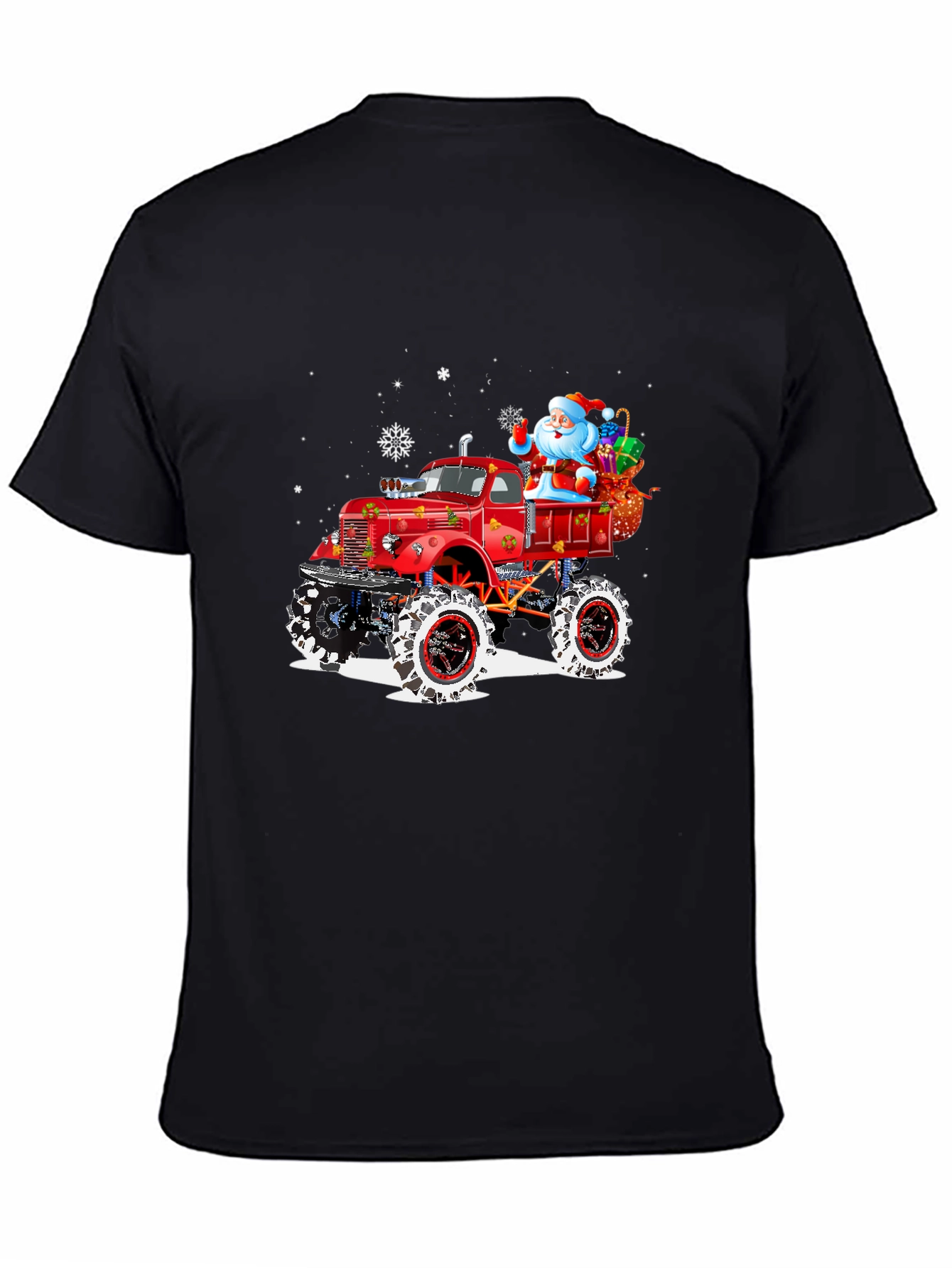 Santas Monster Truck Holiday Tee