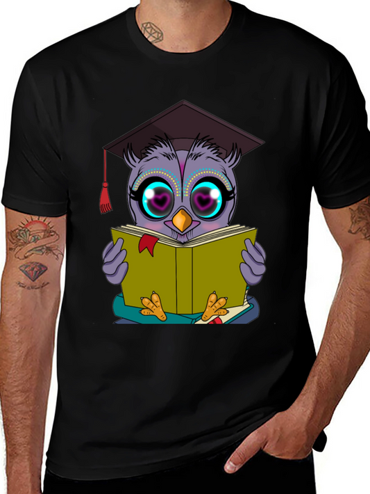 Owl Graduate T-Shirt Funny Bookworm Shirt