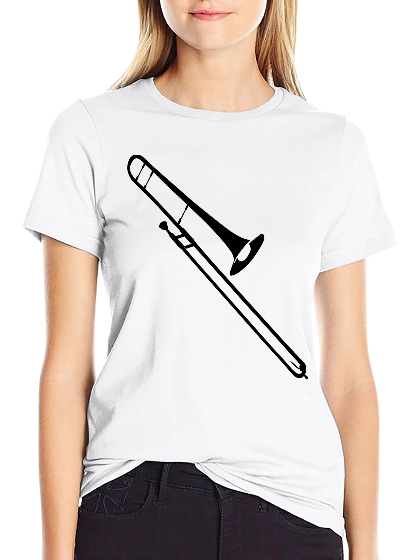 Trombone Graphic T-Shirt - Music Lover Tee