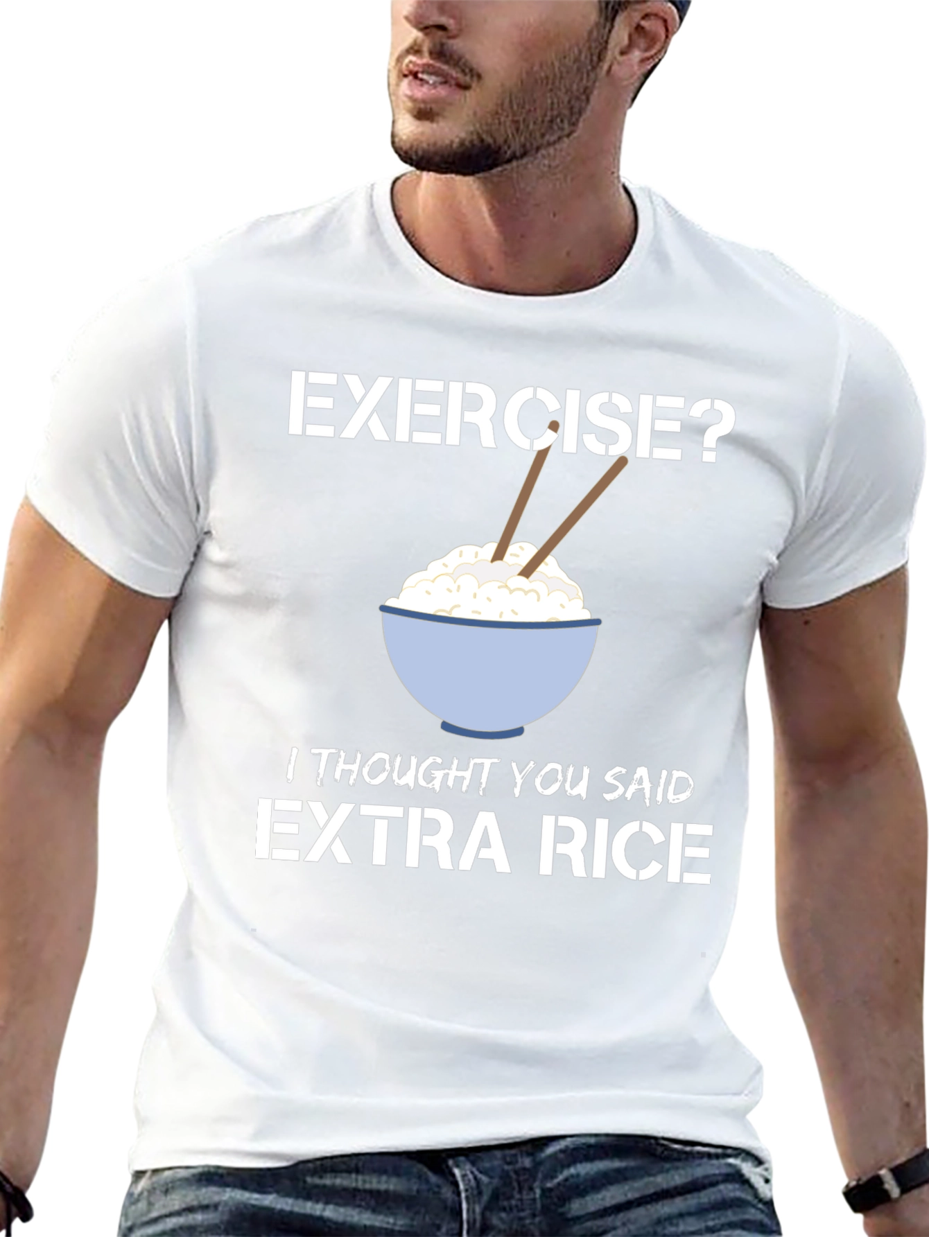 Extra Rice Funny Foodie T-Shirt