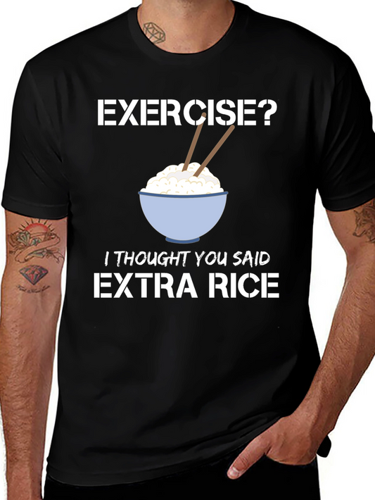 Extra Rice Funny Foodie T-Shirt