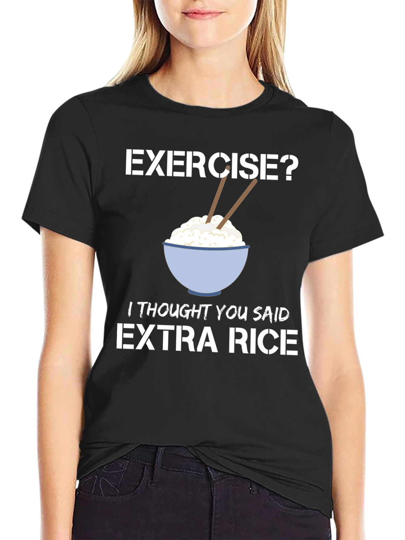 Extra Rice Funny Foodie T-Shirt