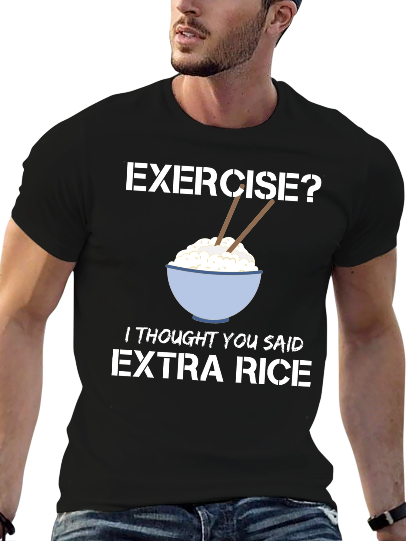 Extra Rice Funny Foodie T-Shirt