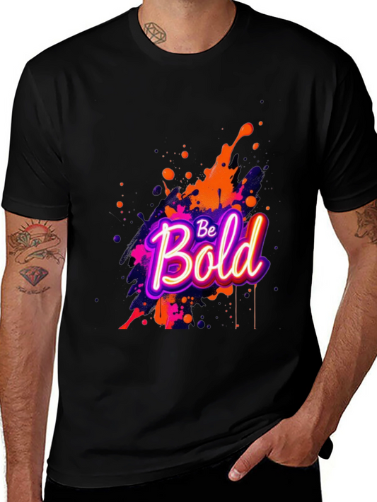 Be Bold Graphic Tee - Mens Black T-Shirt