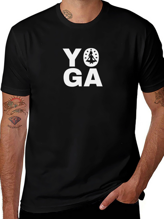 Yoga Graphic Black T-Shirt