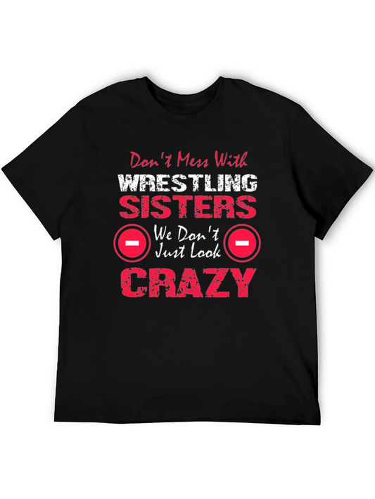 Wrestling Sisters Crazy Graphic T-Shirt
