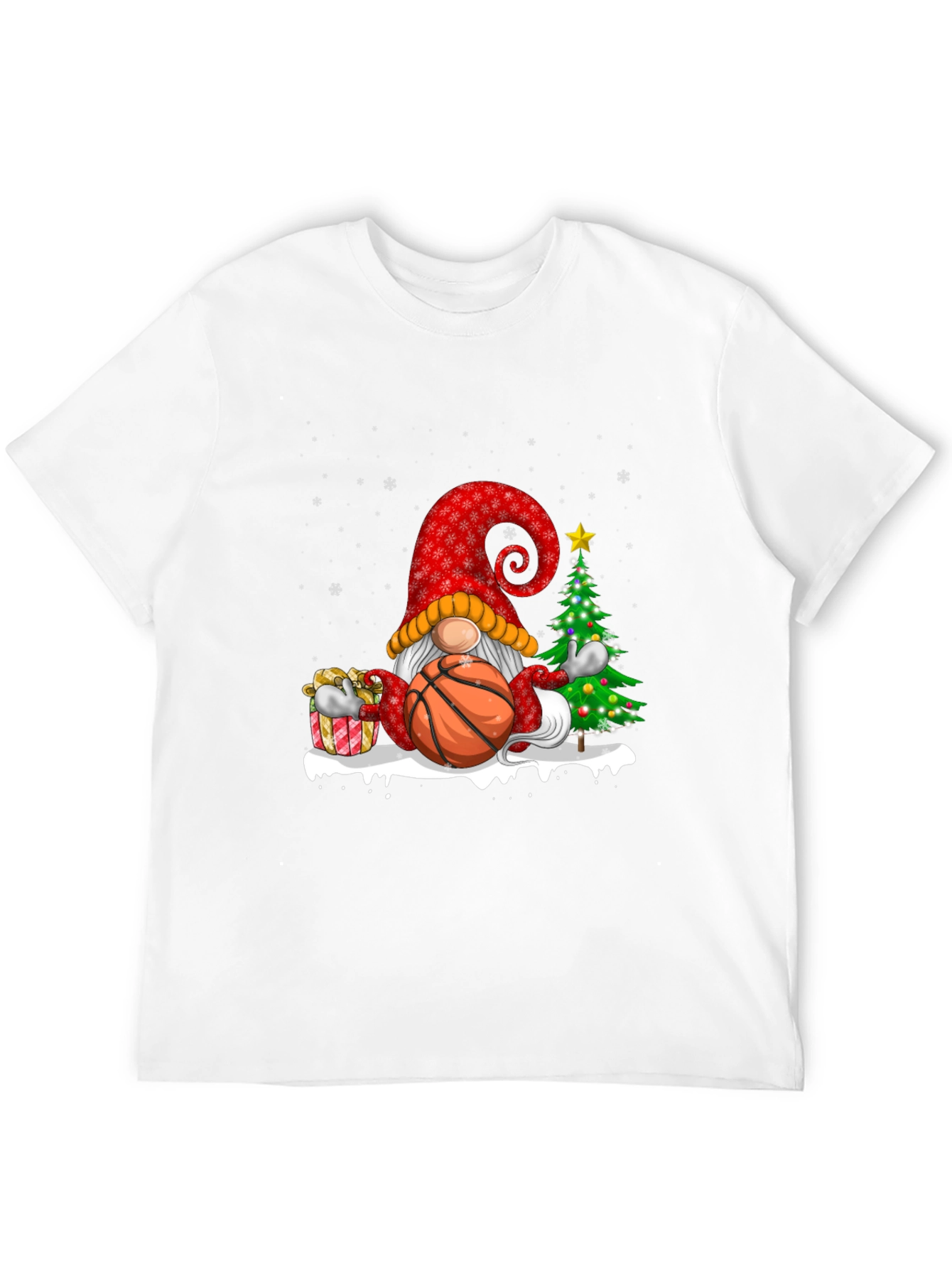 Christmas Basketball Gnome T-Shirt