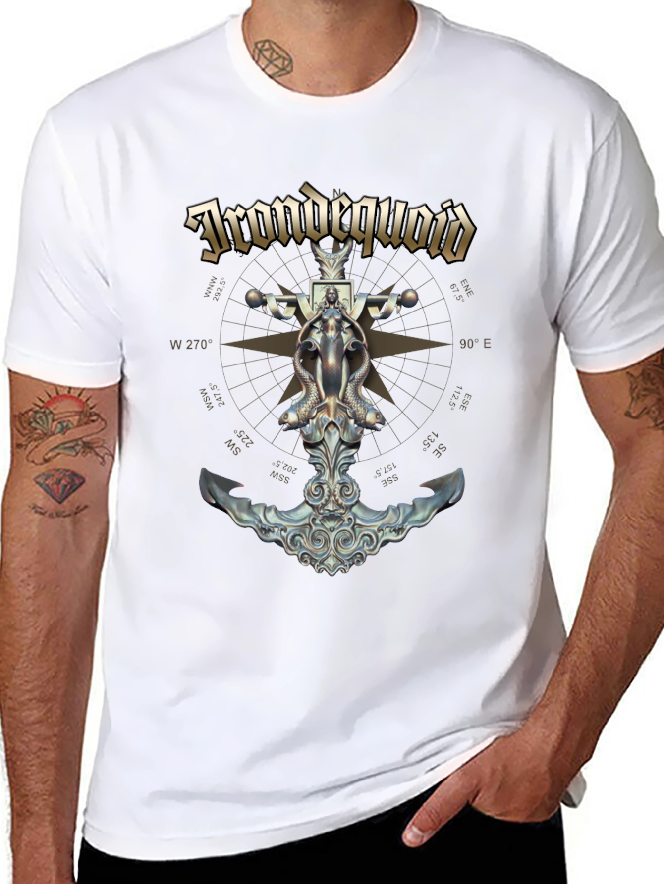 Irondequoioid Anchor Compass T-Shirt