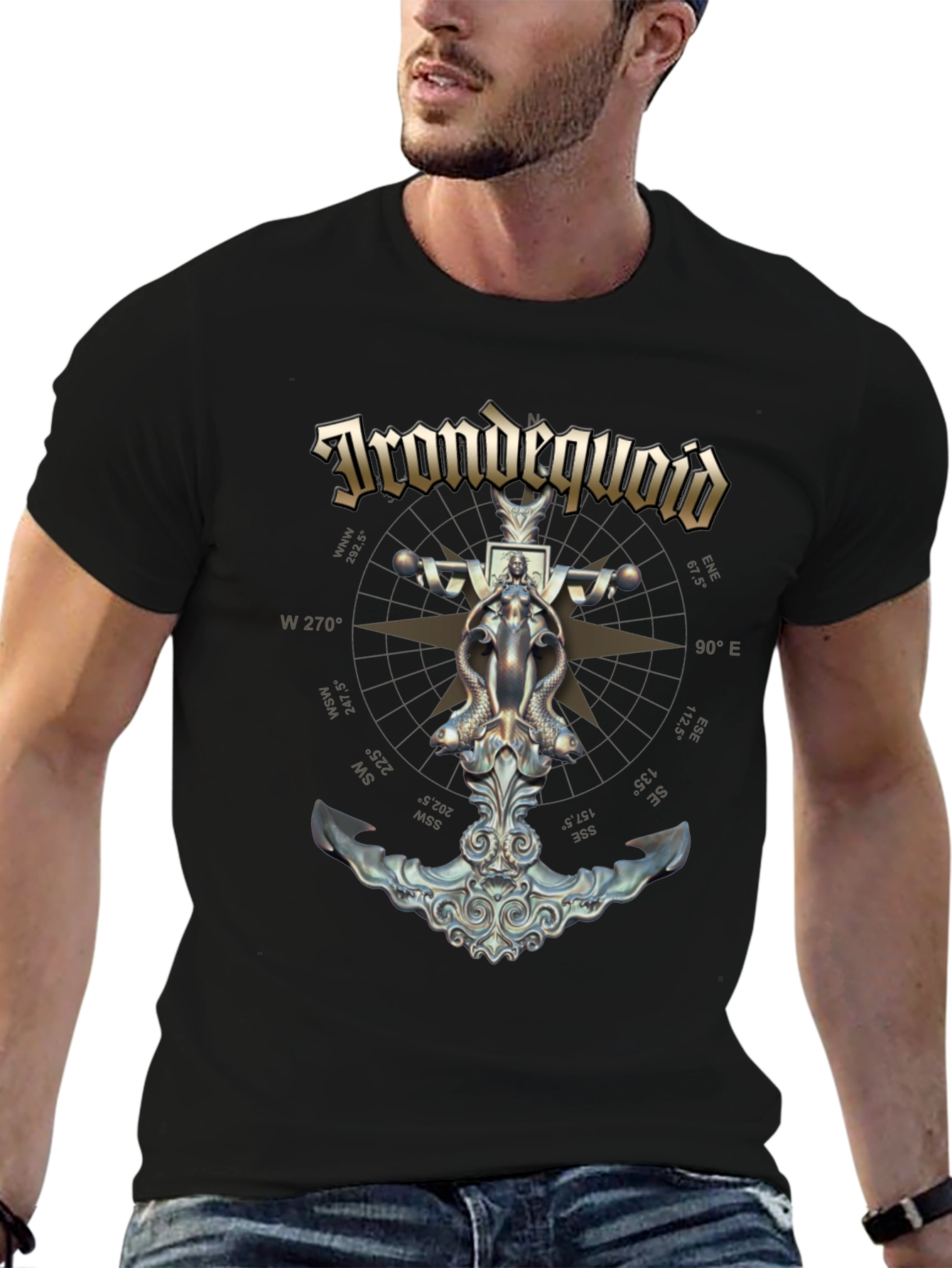 Irondequoioid Anchor Compass T-Shirt