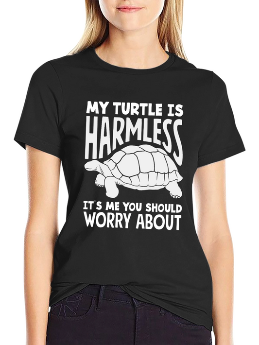 Harmless Turtle Graphic Tee - Funny Animal Lover Shirt