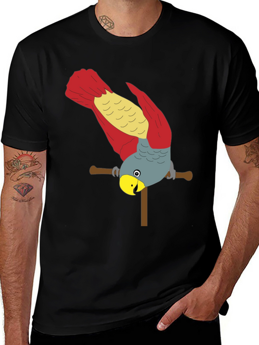 Parrot Perch T-Shirt - Fun Graphic Tee for Bird Lovers!