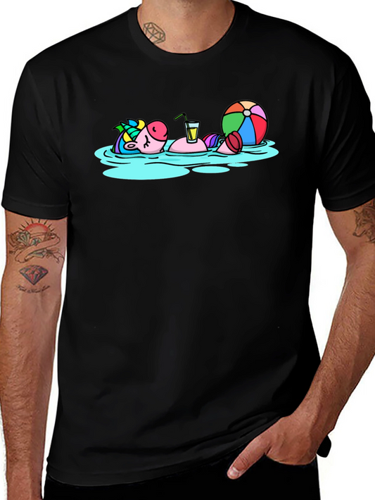 Relaxing Unicorn T-Shirt - Summer Vibes