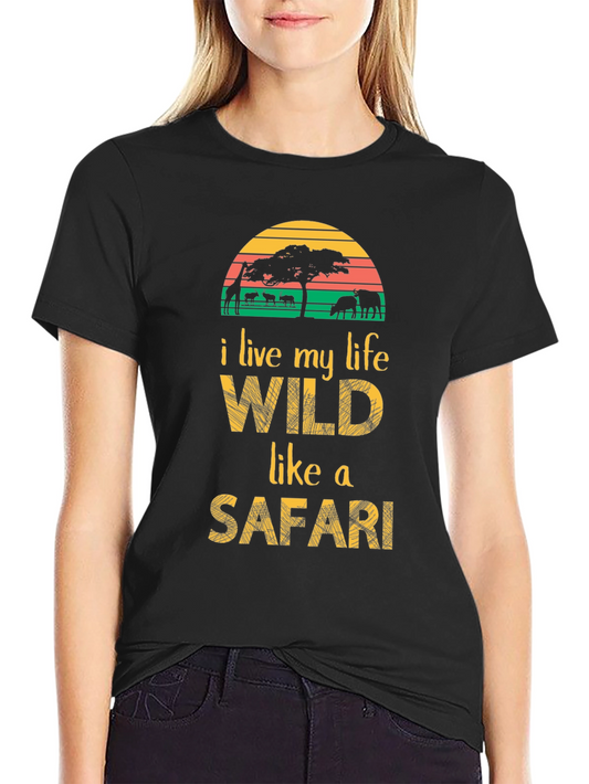 Wild Safari Graphic Tee - Adventure Awaits!