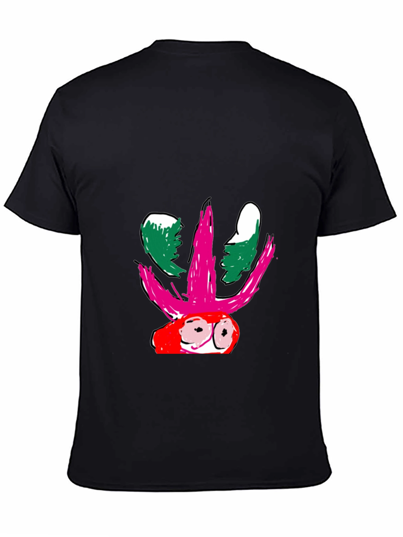 Abstract Graphic Print Black T-Shirt for Men