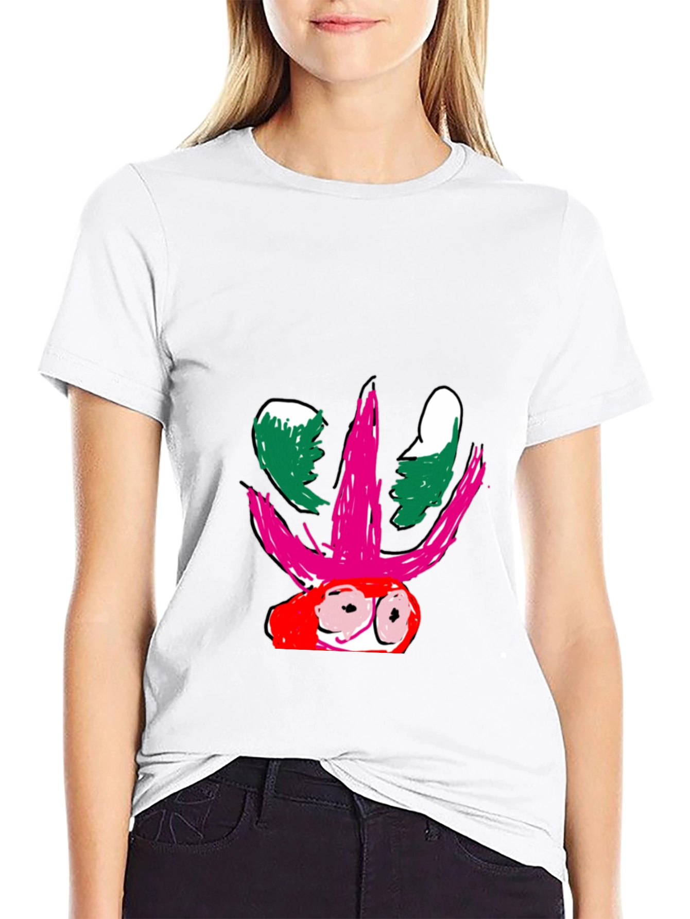 Abstract Graphic Print Black T-Shirt for Men