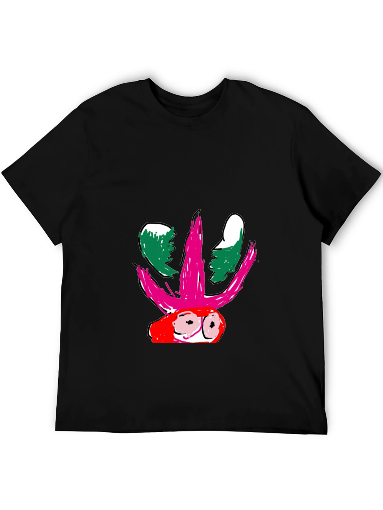 Abstract Graphic Print Black T-Shirt for Men