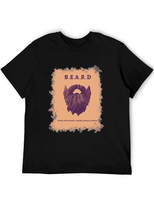 Beard Exceptional Dude Graphic Tee - Black