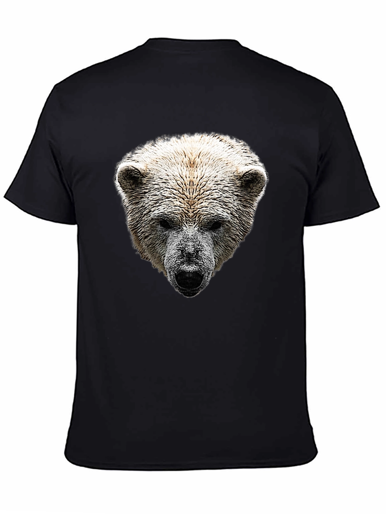 Polar Bear Graphic Black T-Shirt