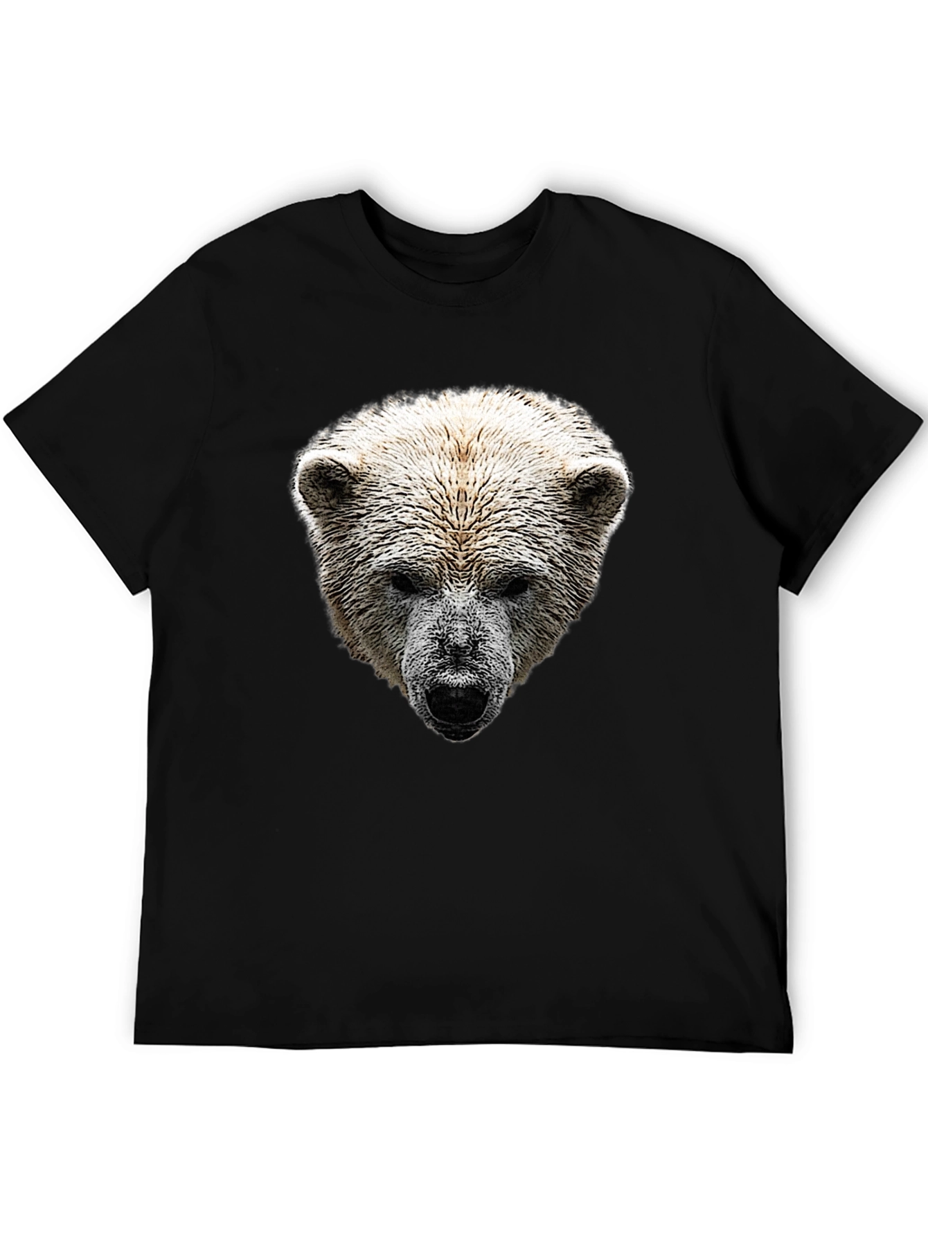 Polar Bear Graphic Black T-Shirt