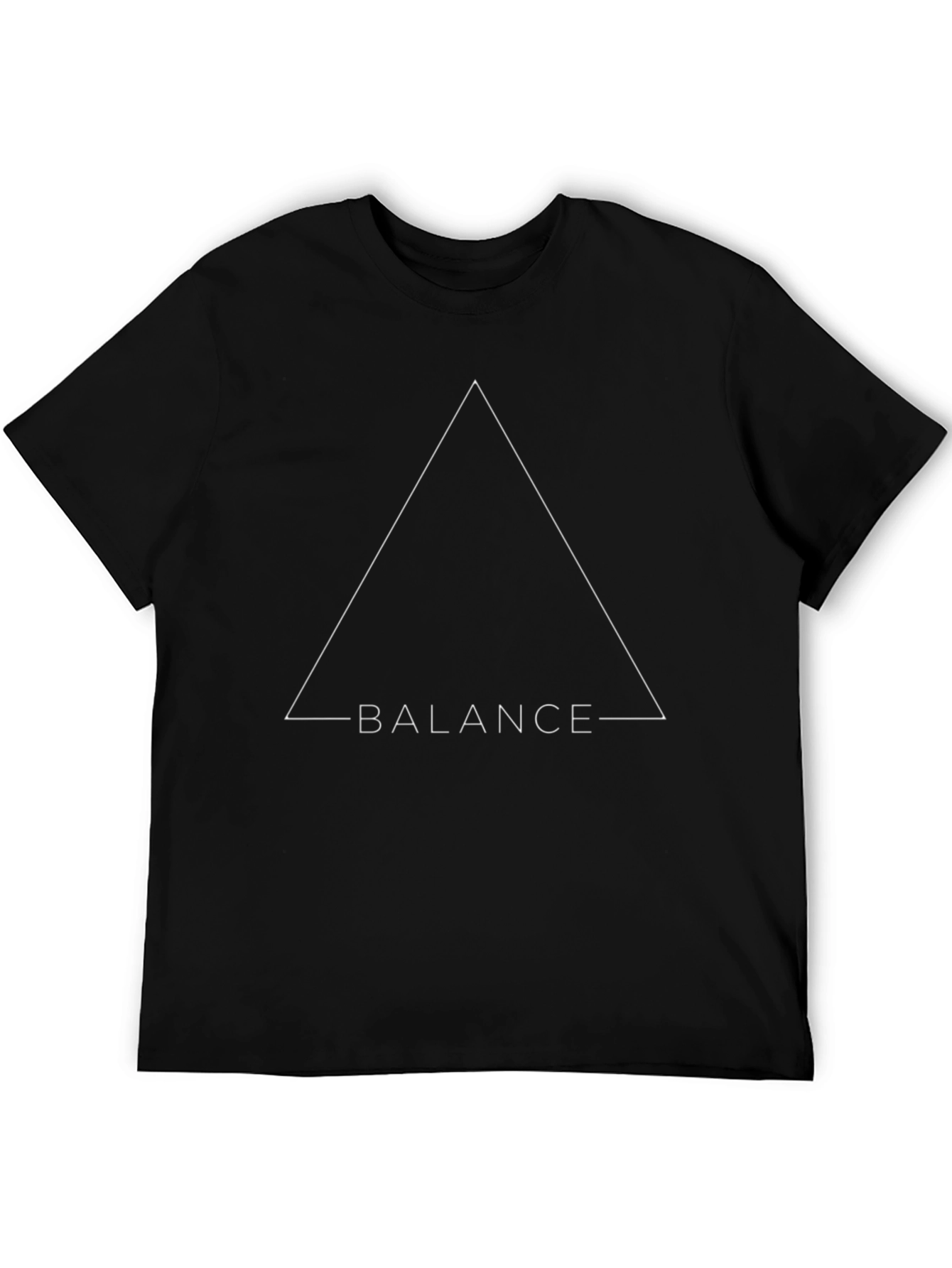 Balance Triangle Graphic T-Shirt - Casual Wear