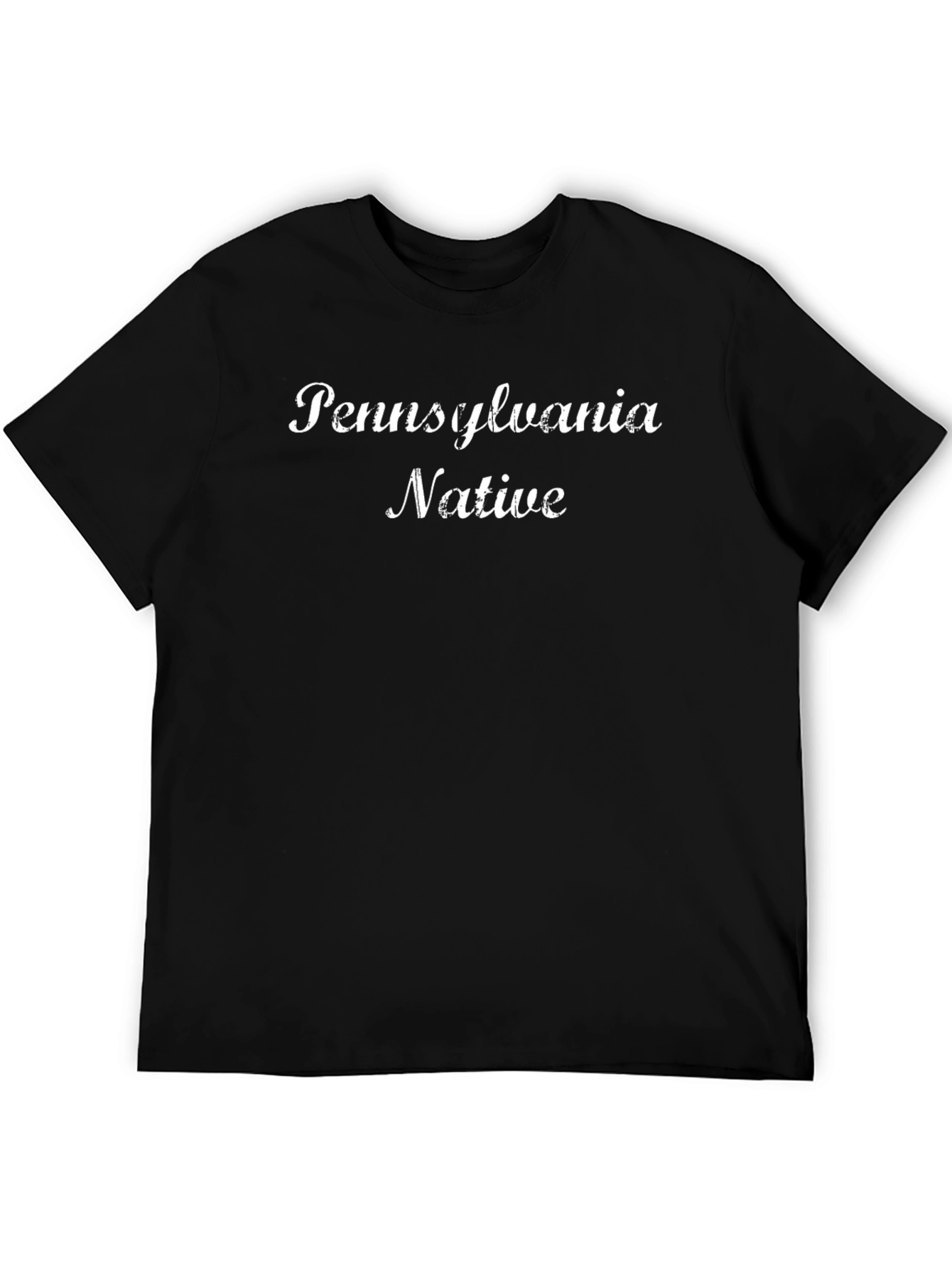 Pennsylvania Native Black Crew Neck T-Shirt