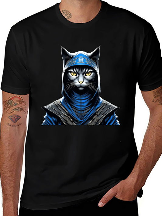 Ninja Cat Graphic T-Shirt - Stealth Style