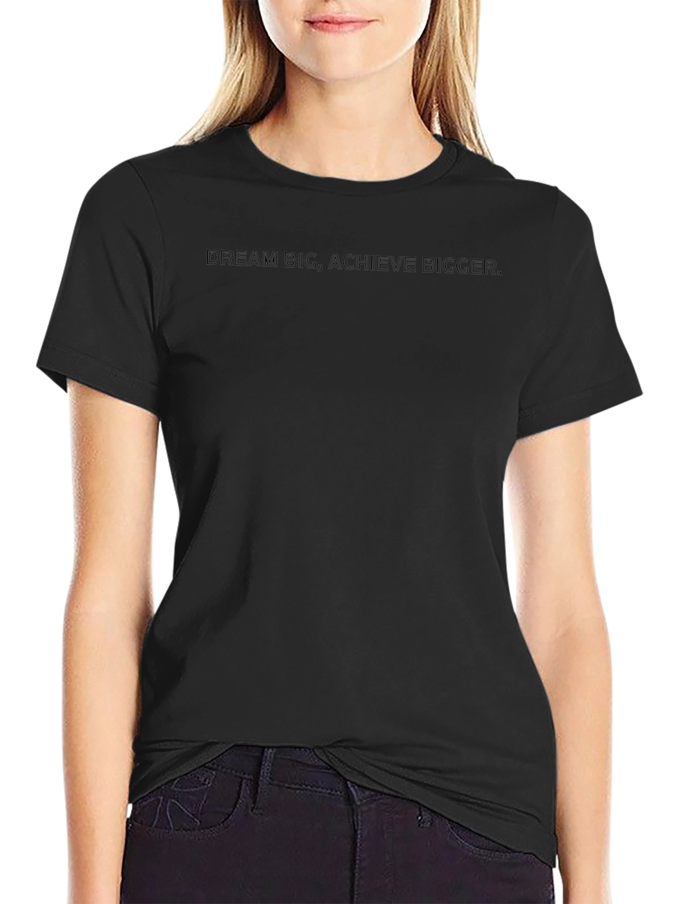 Dream Big T-Shirt - Motivational Black Tee