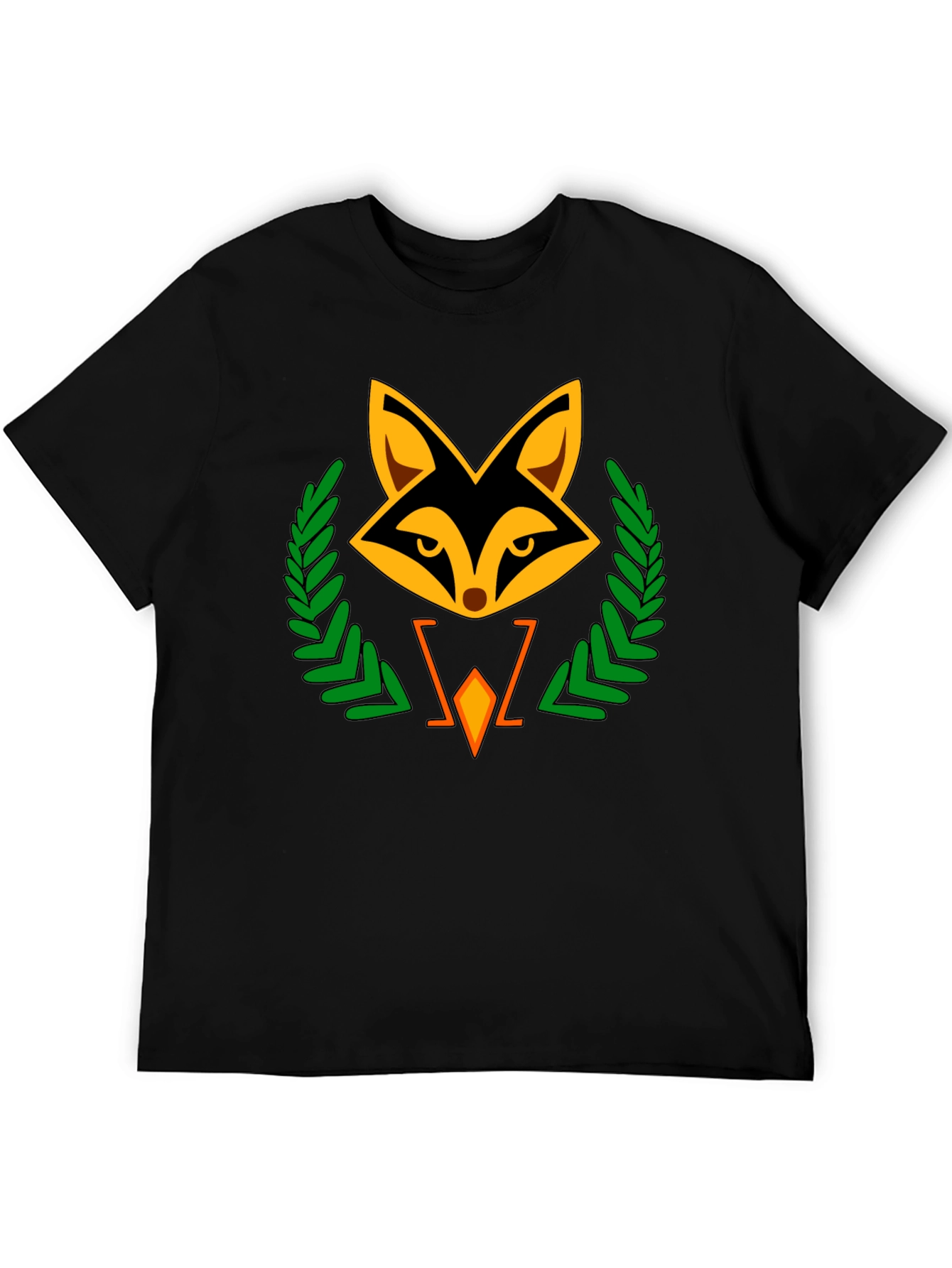 Fox Emblem Black T-Shirt - Stylish & Unique Design
