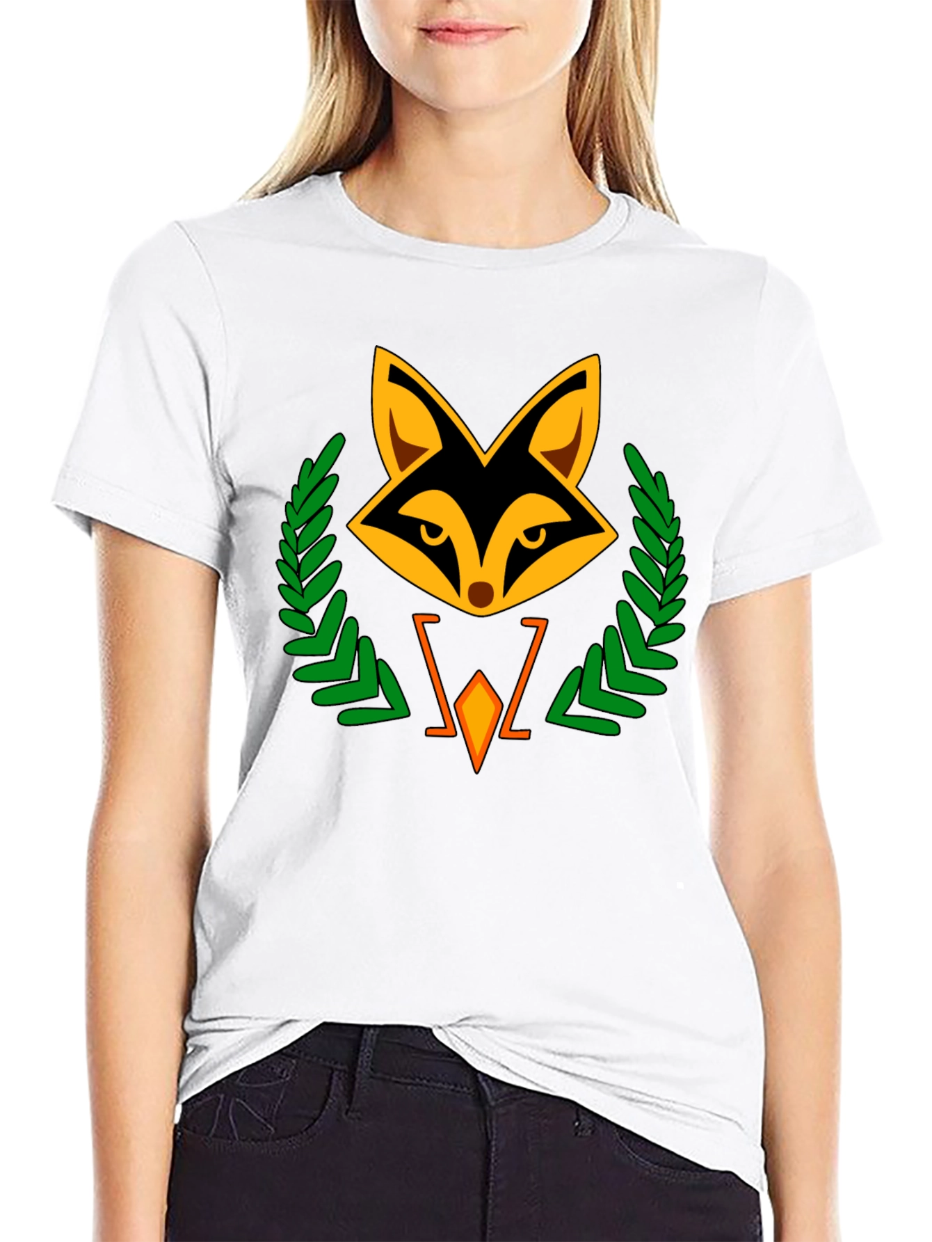 Fox Emblem Black T-Shirt - Stylish & Unique Design