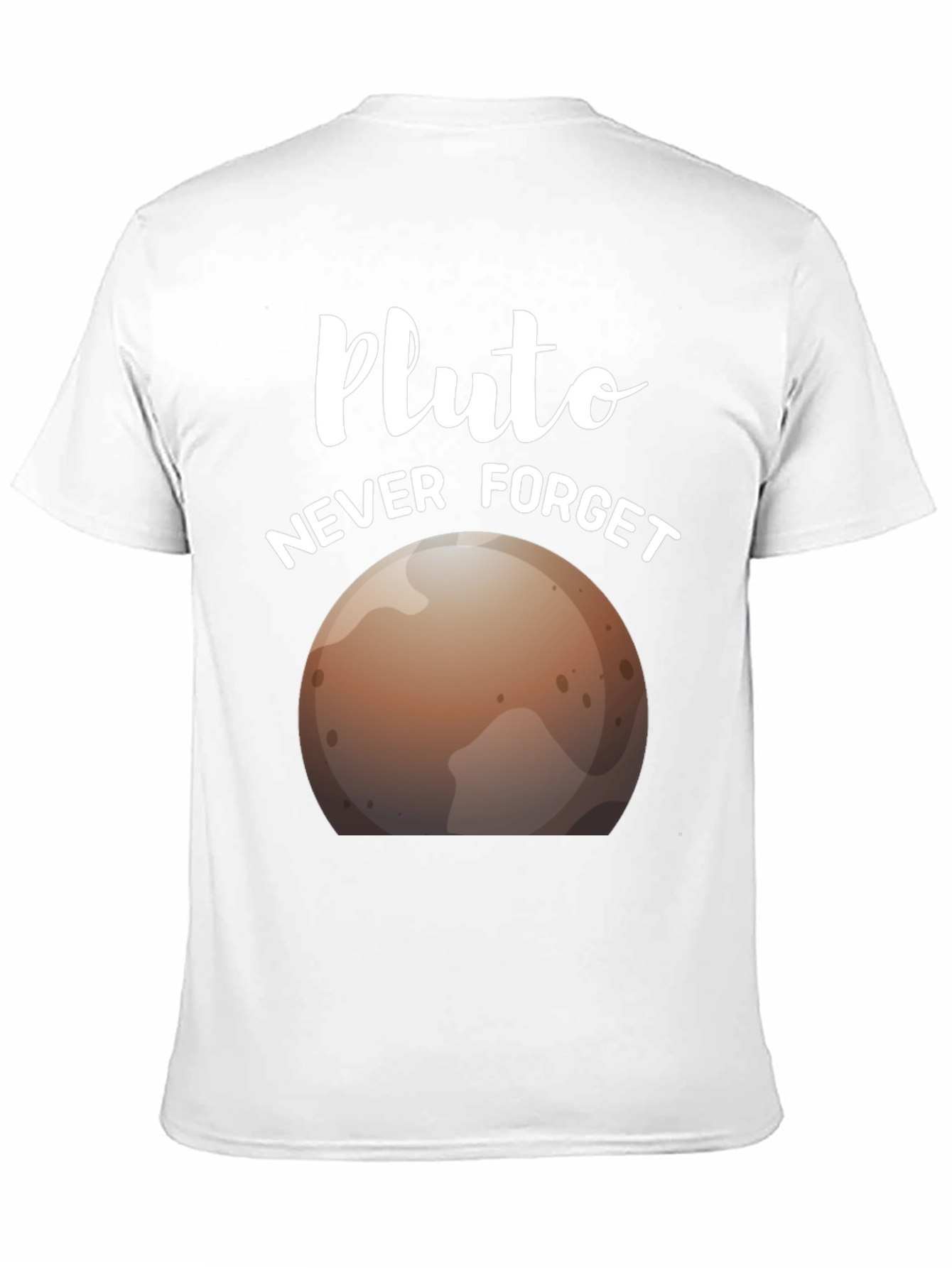 Pluto Never Forget Graphic Tee - Astronomy Shirt