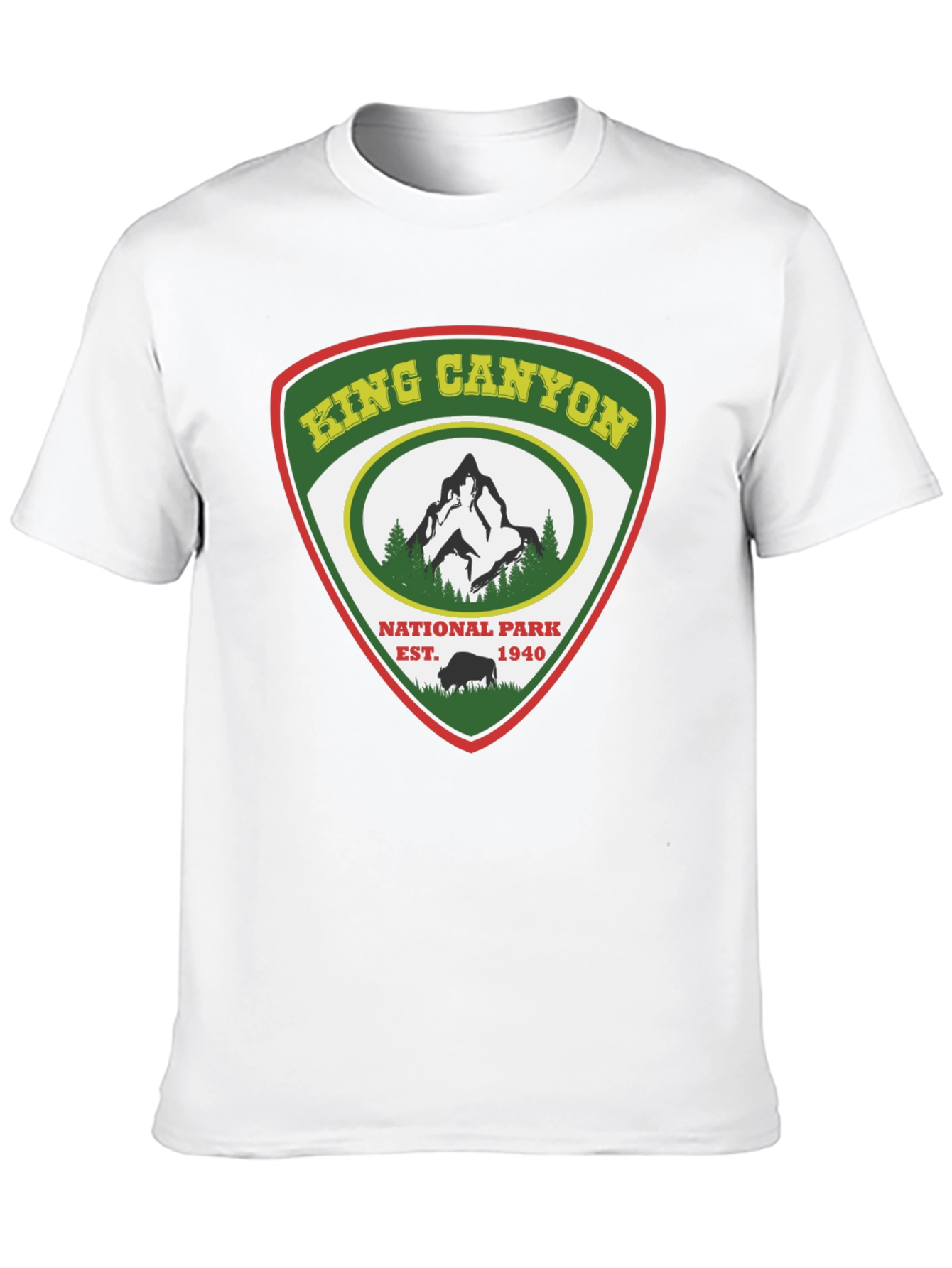 King Canyon National Park Black T-Shirt
