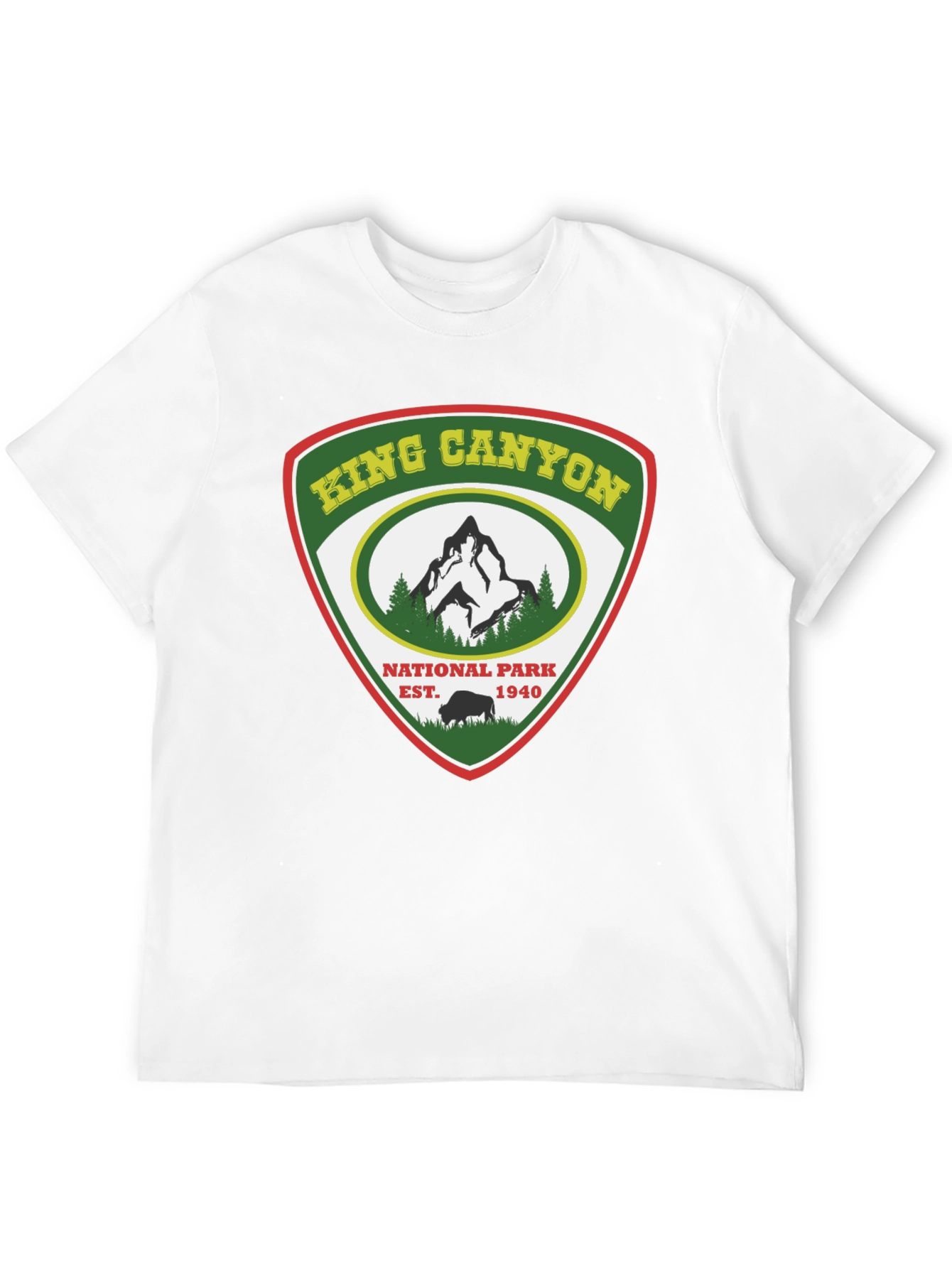 King Canyon National Park Black T-Shirt