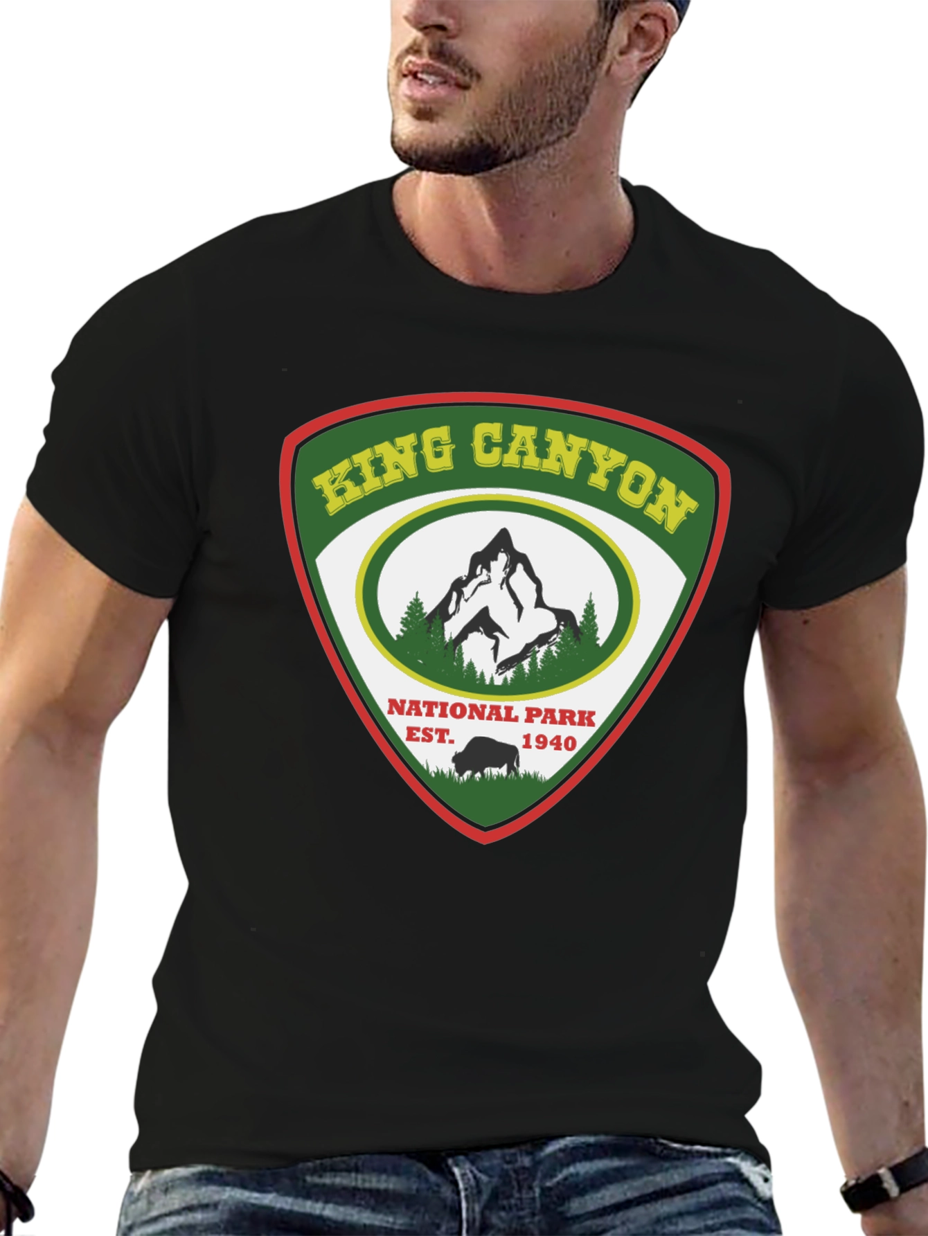 King Canyon National Park Black T-Shirt
