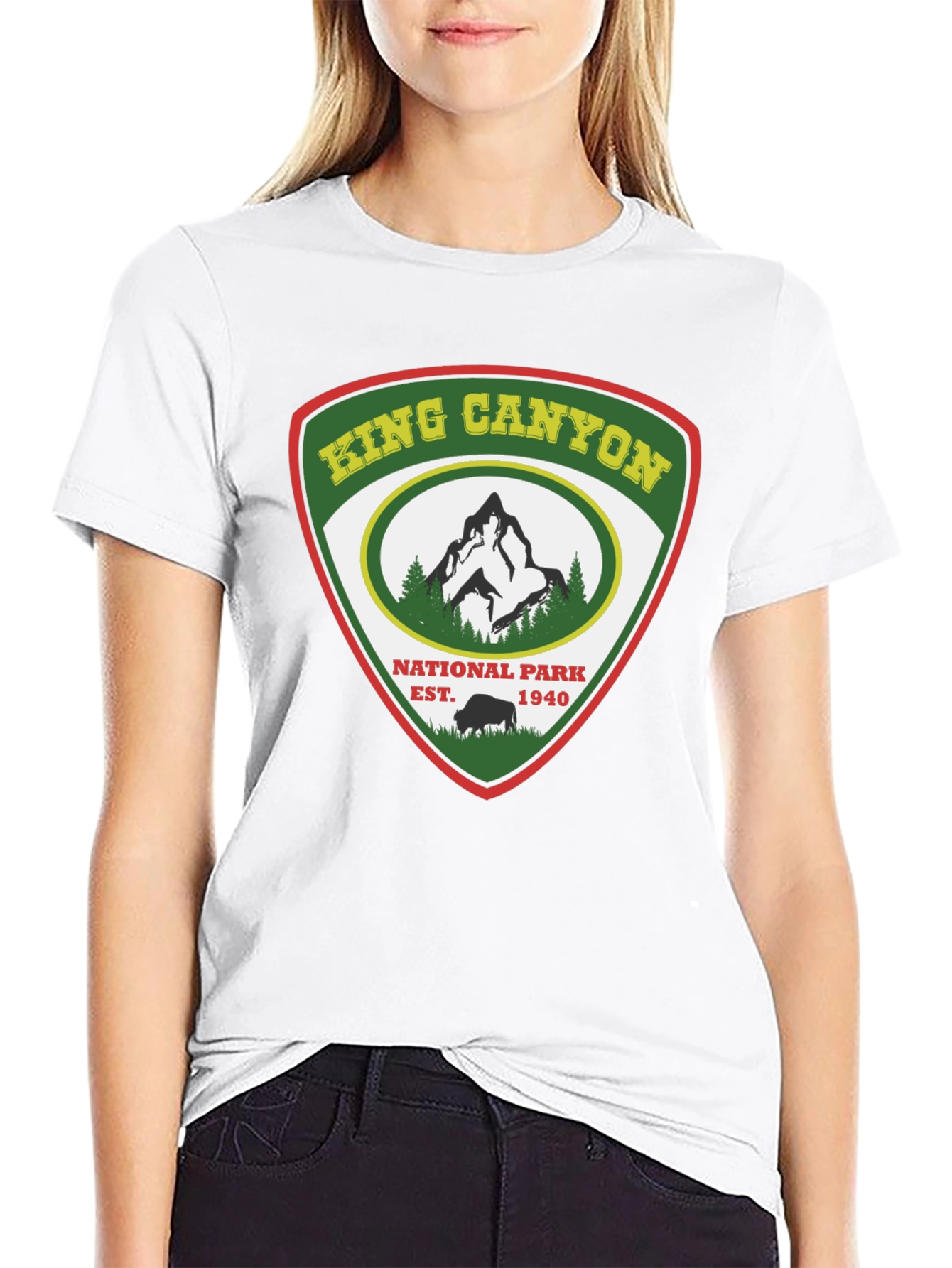 King Canyon National Park Black T-Shirt
