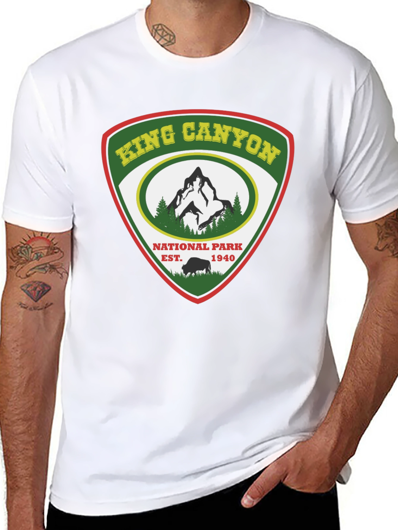 King Canyon National Park Black T-Shirt