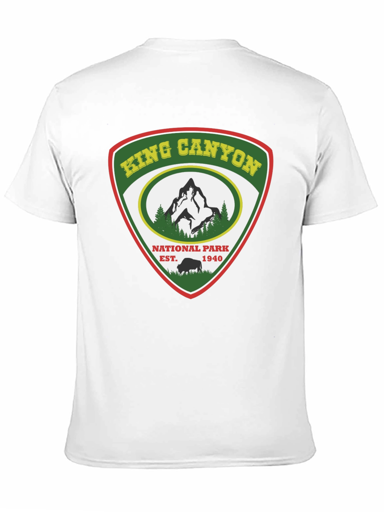 King Canyon National Park Black T-Shirt