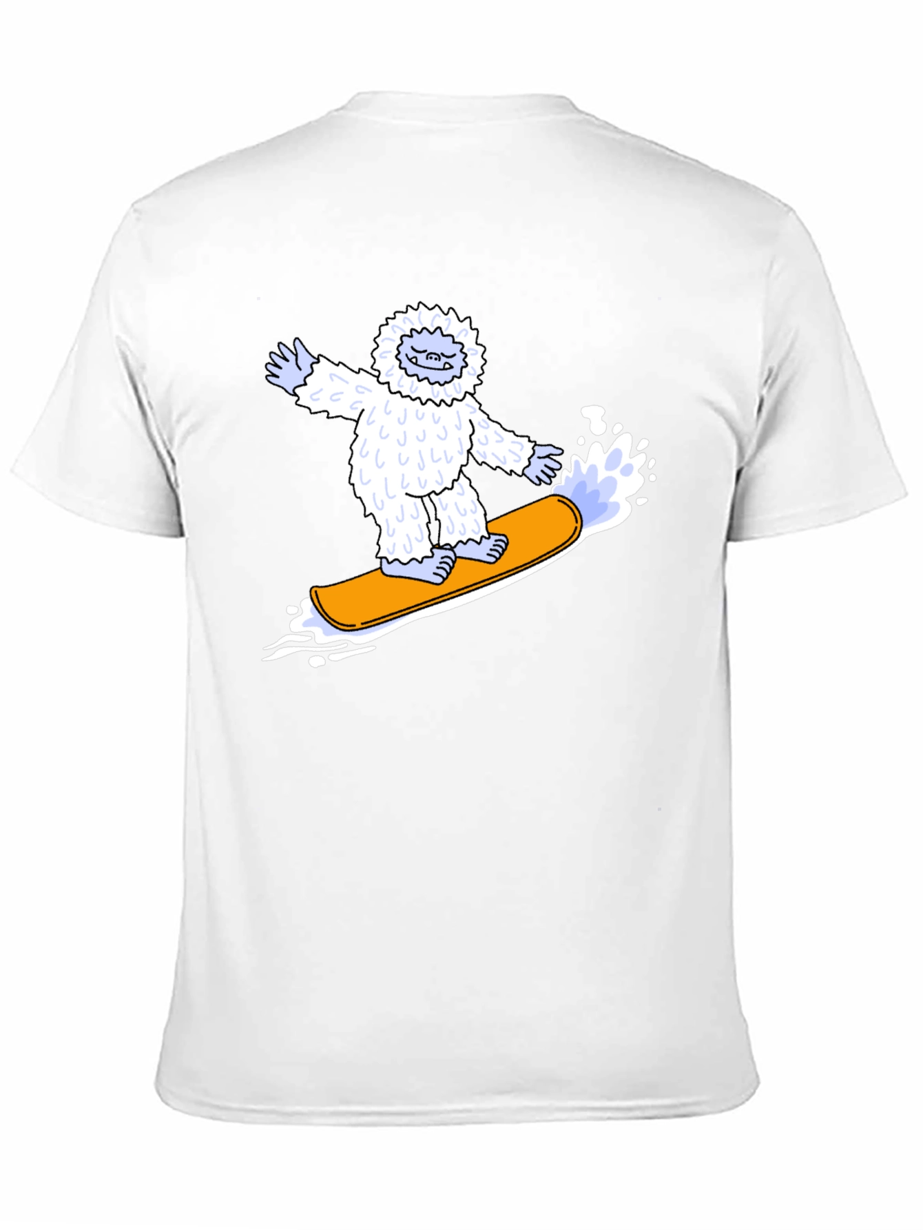 Yeti Snowboarder Graphic Tee - Cool Black T-Shirt
