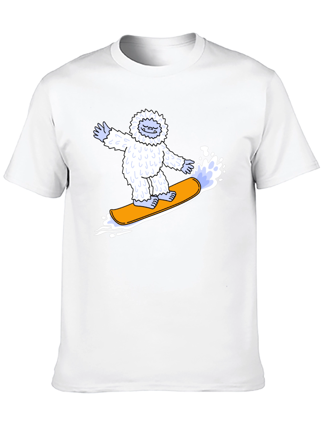 Yeti Snowboarder Graphic Tee - Cool Black T-Shirt