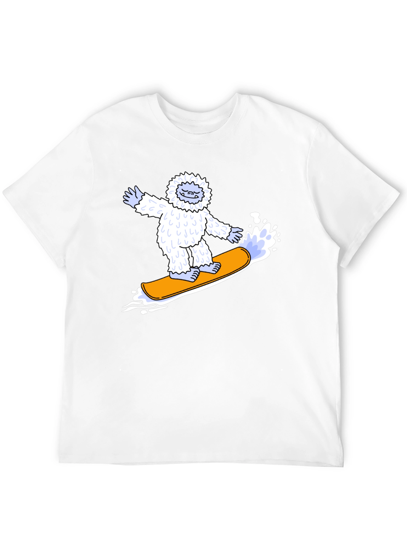 Yeti Snowboarder Graphic Tee - Cool Black T-Shirt