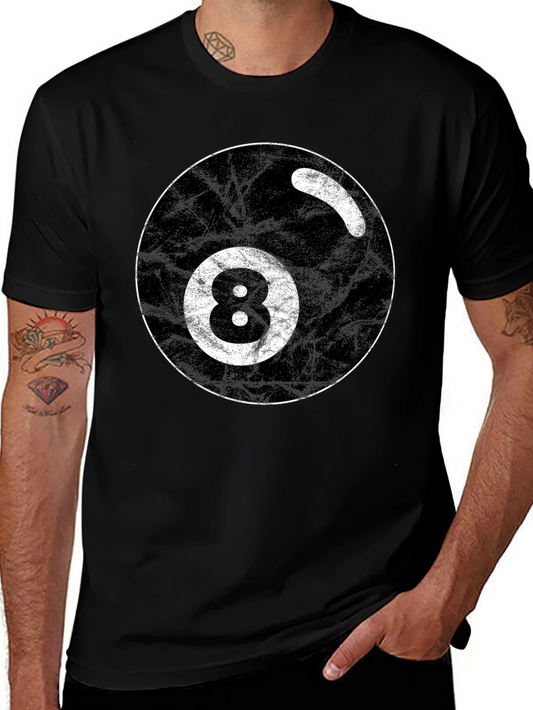 8 Ball Black T-Shirt - Lucky Graphic Tee