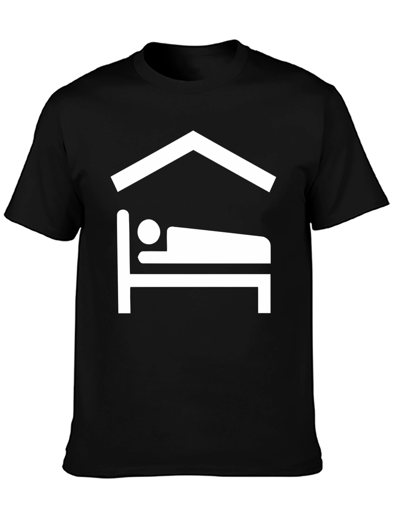 Comfort Sleep Tee - Black Graphic T-Shirt