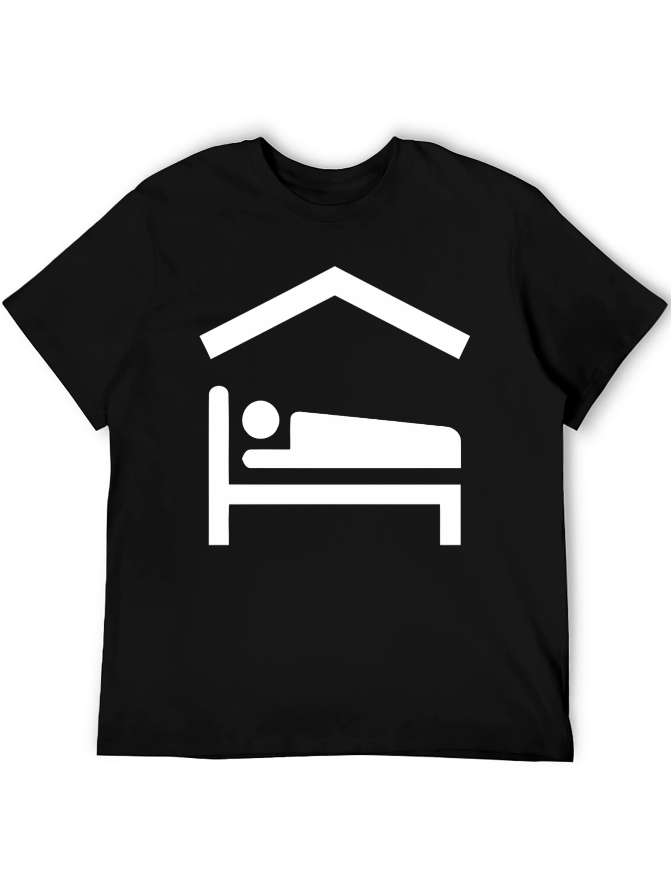 Comfort Sleep Tee - Black Graphic T-Shirt